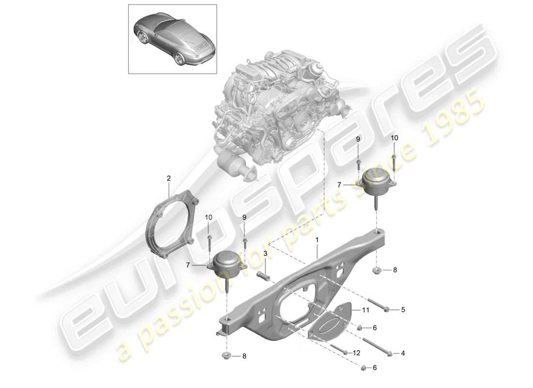 VIEW PARTS DIAGRAMS FROM THE PORSCHE 991 PARTS CATALOGUE a part diagram from the porsche 991 parts catalogue