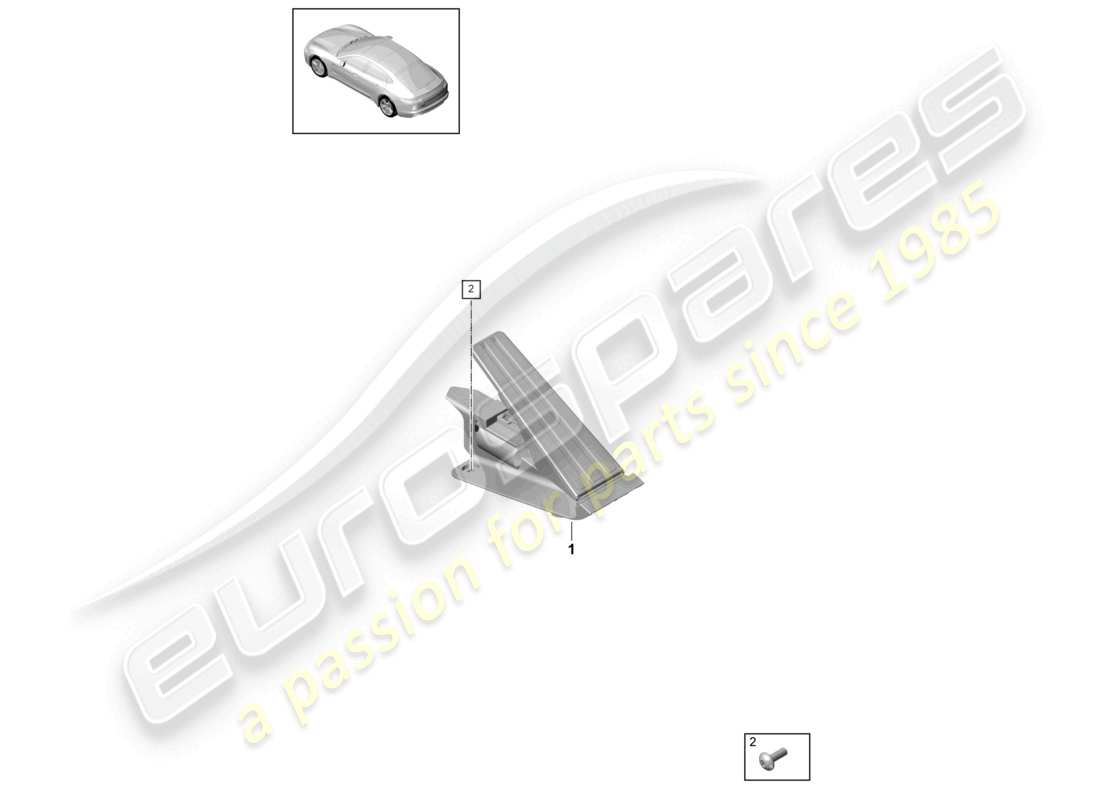 a part diagram from the porsche panamera parts catalogue