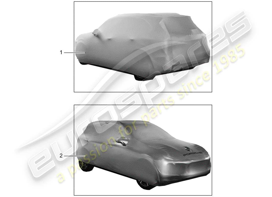 a part diagram from the porsche 2014 (tequipment macan) parts catalogue