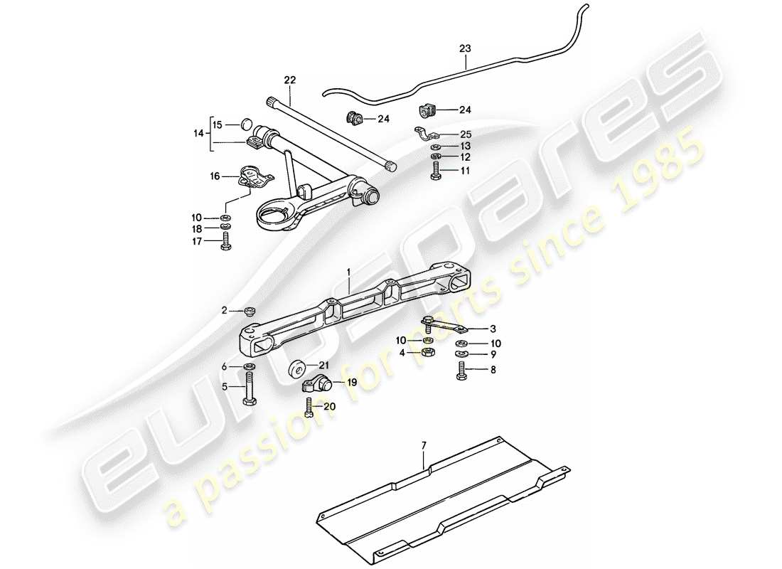 a part diagram from the porsche 1987 (911) parts catalogue