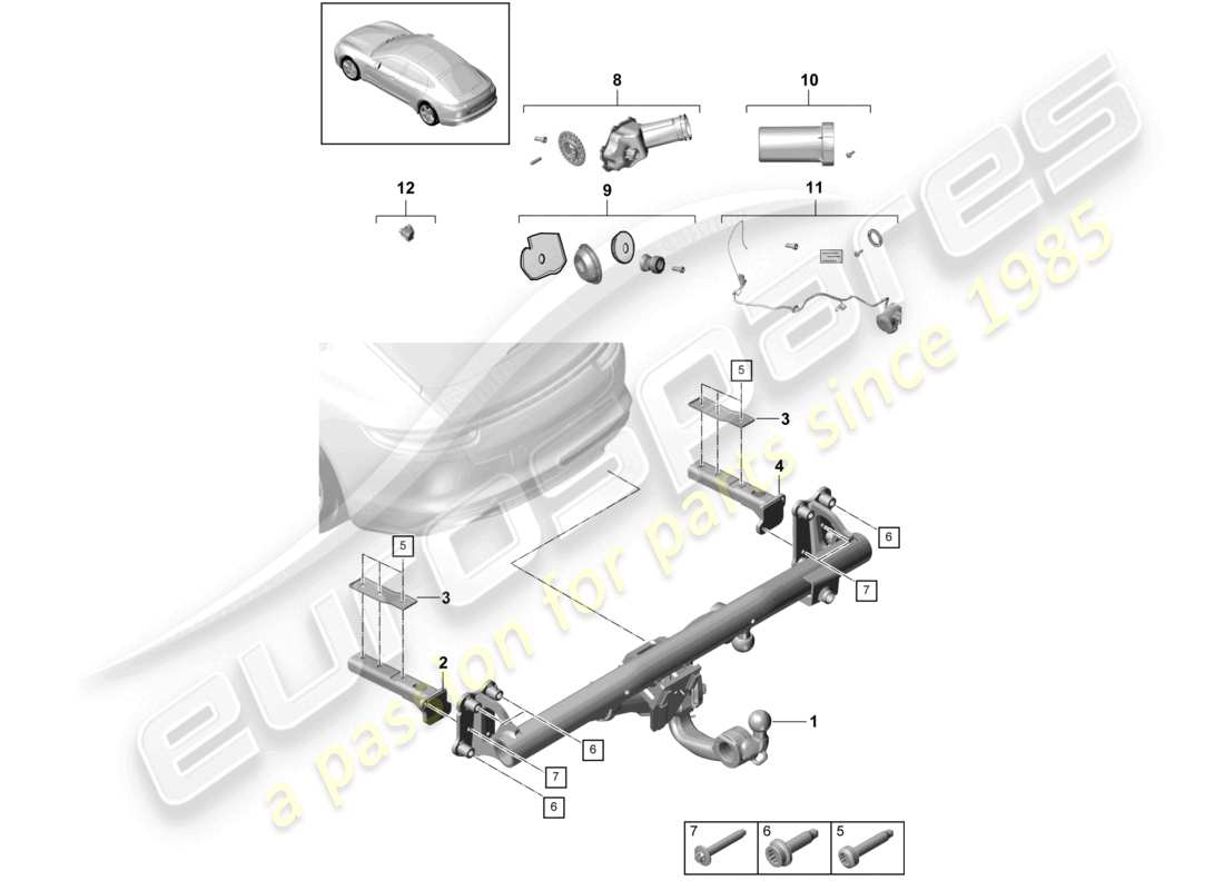 VIEW PARTS DIAGRAMS FROM THE PORSCHE PANAMERA PARTS CATALOGUE a part diagram from the porsche panamera parts catalogue