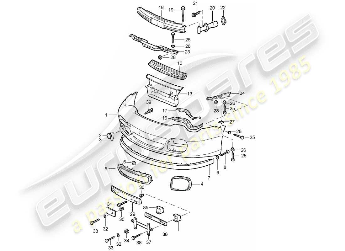 VIEW PARTS DIAGRAMS FROM THE PORSCHE 996 PARTS CATALOGUE a part diagram from the porsche 996 parts catalogue