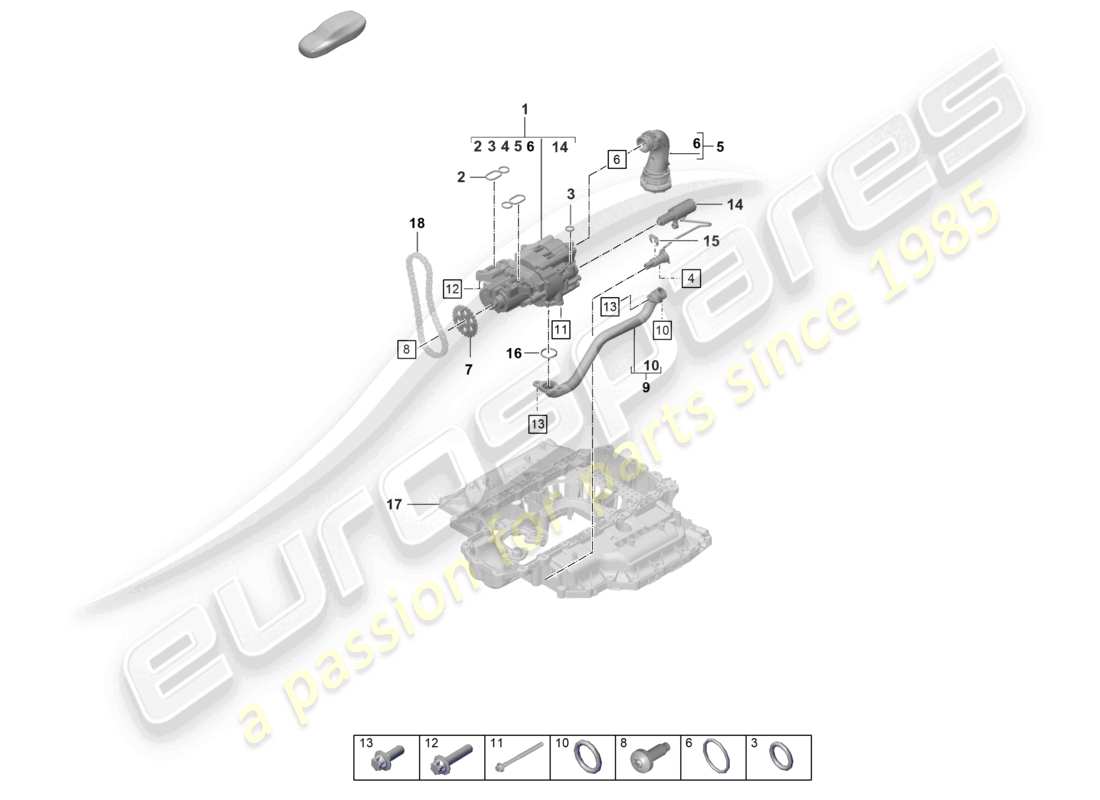 a part diagram from the porsche boxster parts catalogue