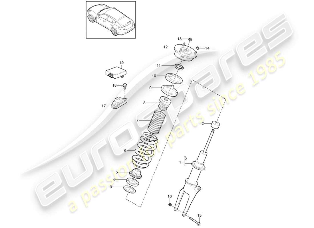 VIEW PARTS DIAGRAMS FROM THE PORSCHE PANAMERA PARTS CATALOGUE a part diagram from the porsche panamera parts catalogue