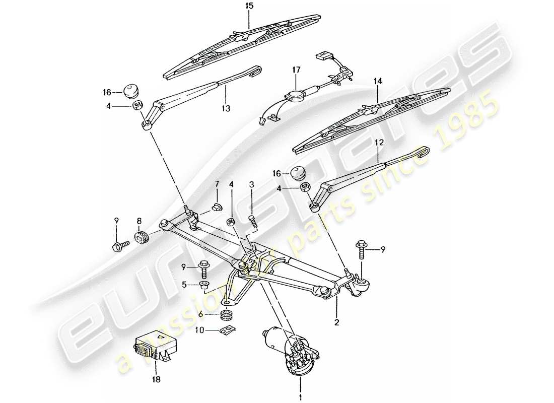 VIEW PARTS DIAGRAMS FROM THE PORSCHE 996 PARTS CATALOGUE a part diagram from the porsche 996 parts catalogue