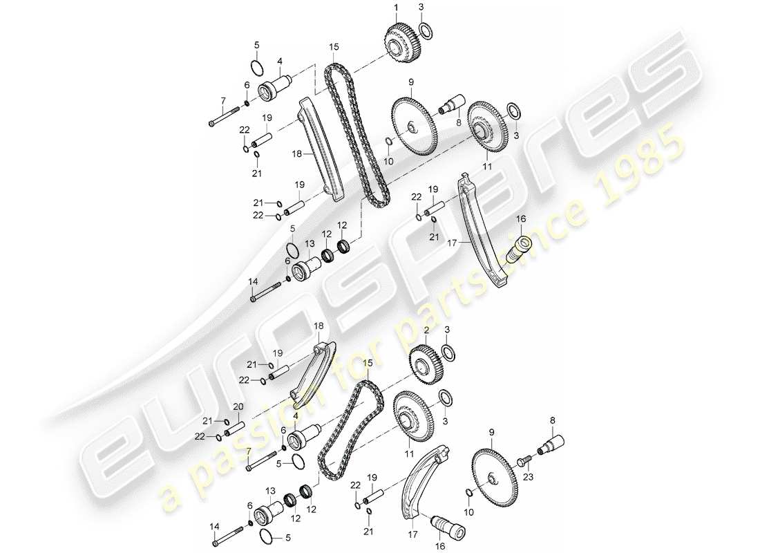 porsche 2004 (carrera gt) valve control parts diagram