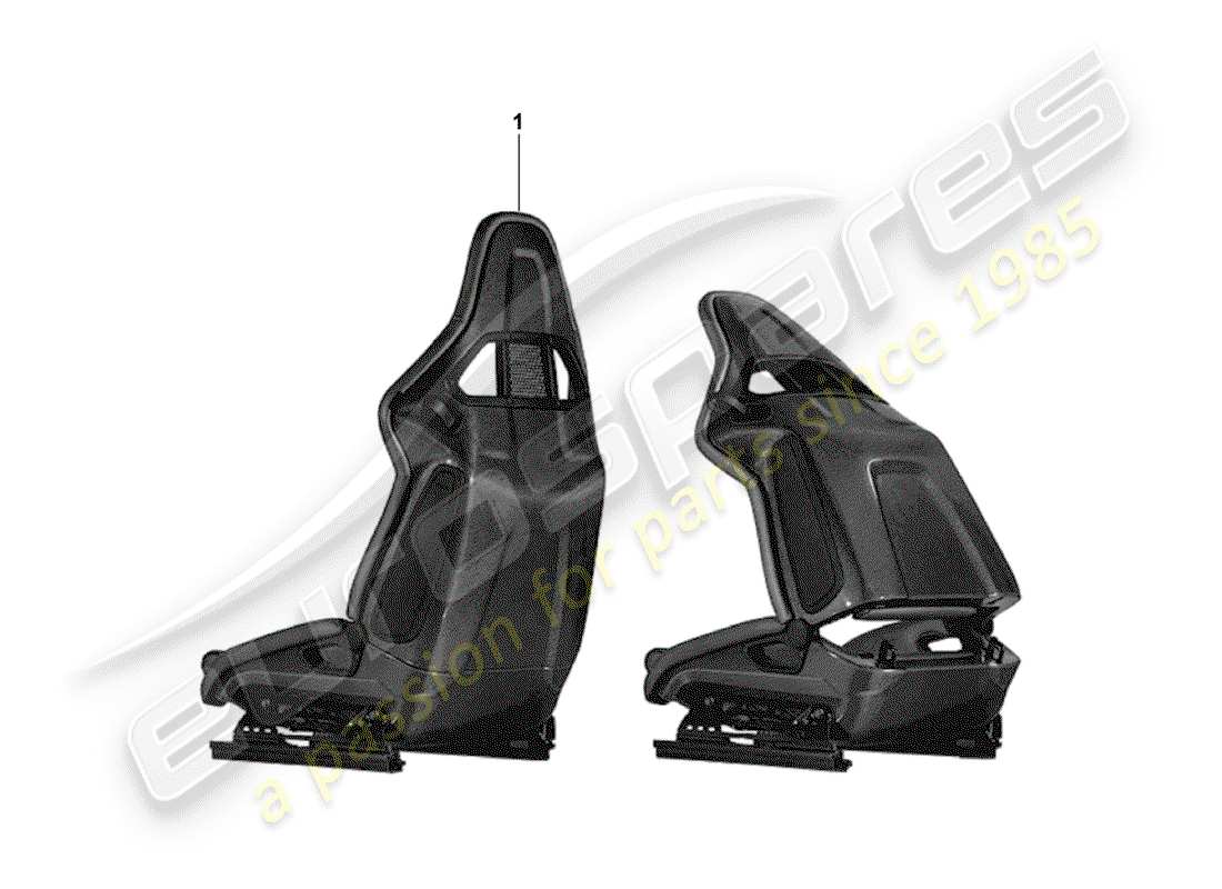 porsche 2007 (tequipment) seat part diagram