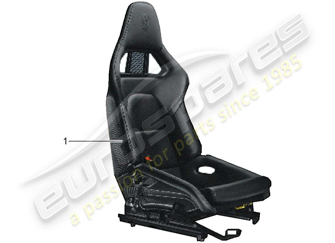 porsche 2018 (tequipment 98x/99x) seat part diagram