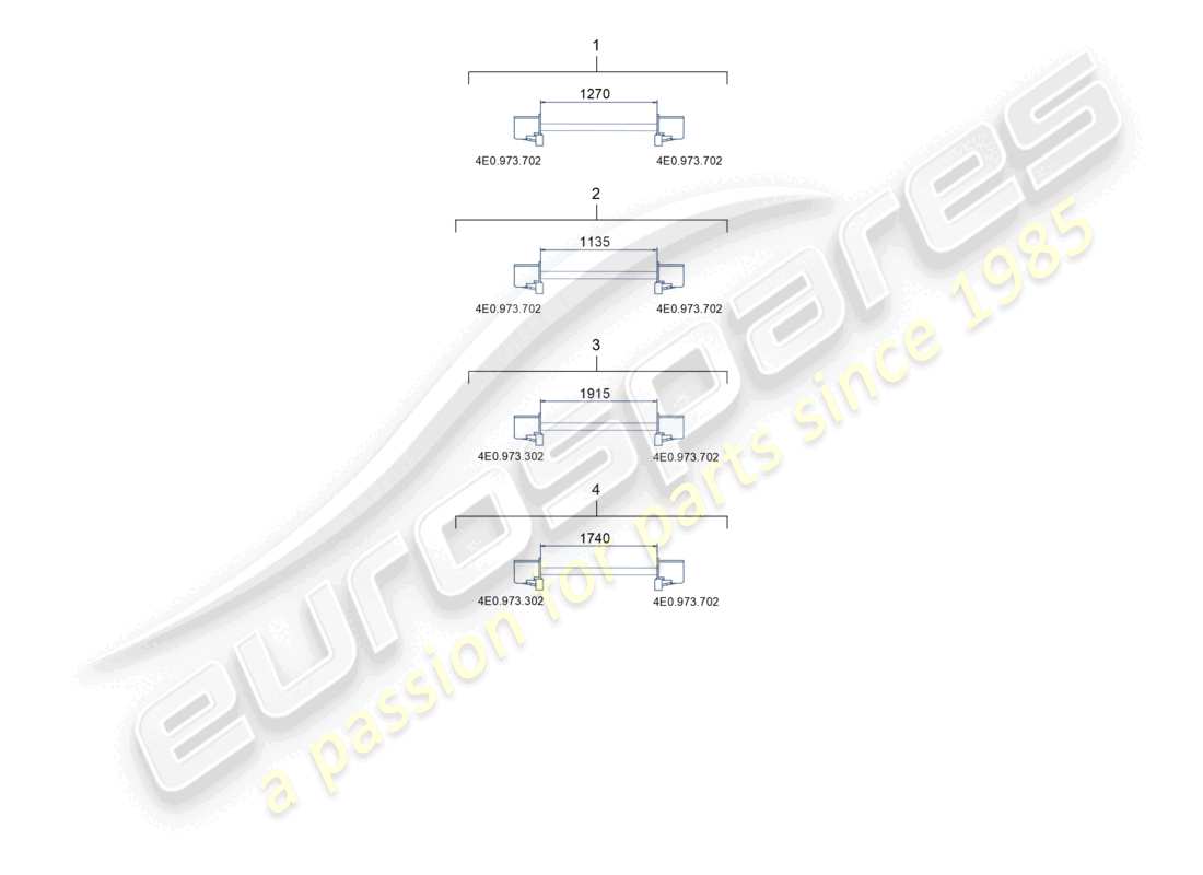 porsche 2017 (macan) single wire connecting line fibre optic wave conductor part diagram