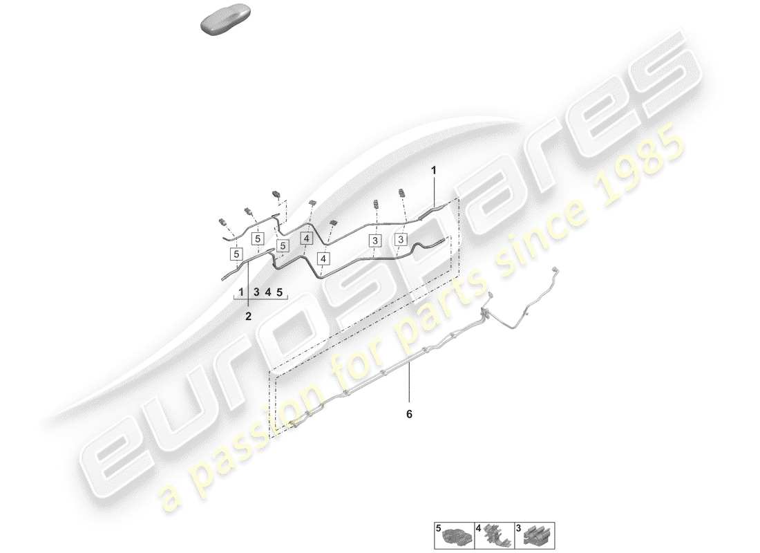 porsche 2019 (992-1) fuel line parts diagram
