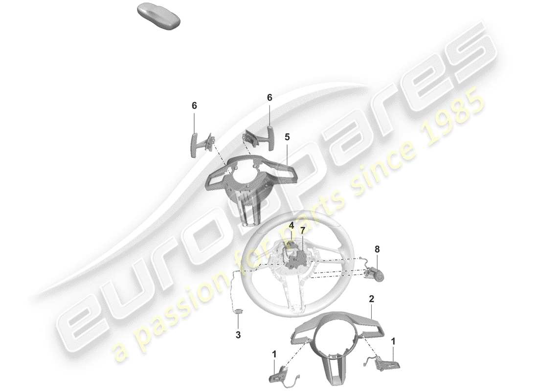porsche 2019 (992-1) accessories parts diagram