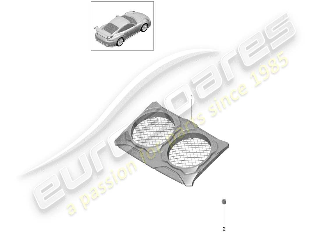 porsche 2016 (991-1 turbo) lining part diagram