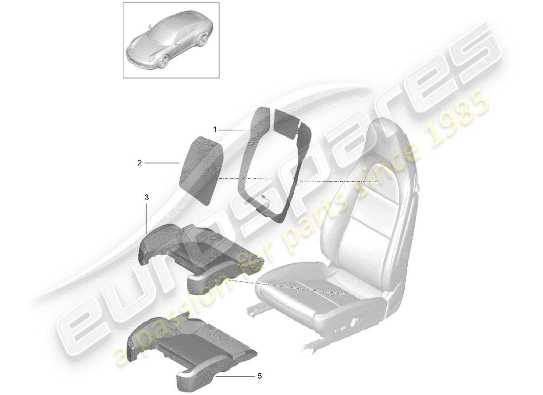 porsche 2013 (991-1) heater element part diagram