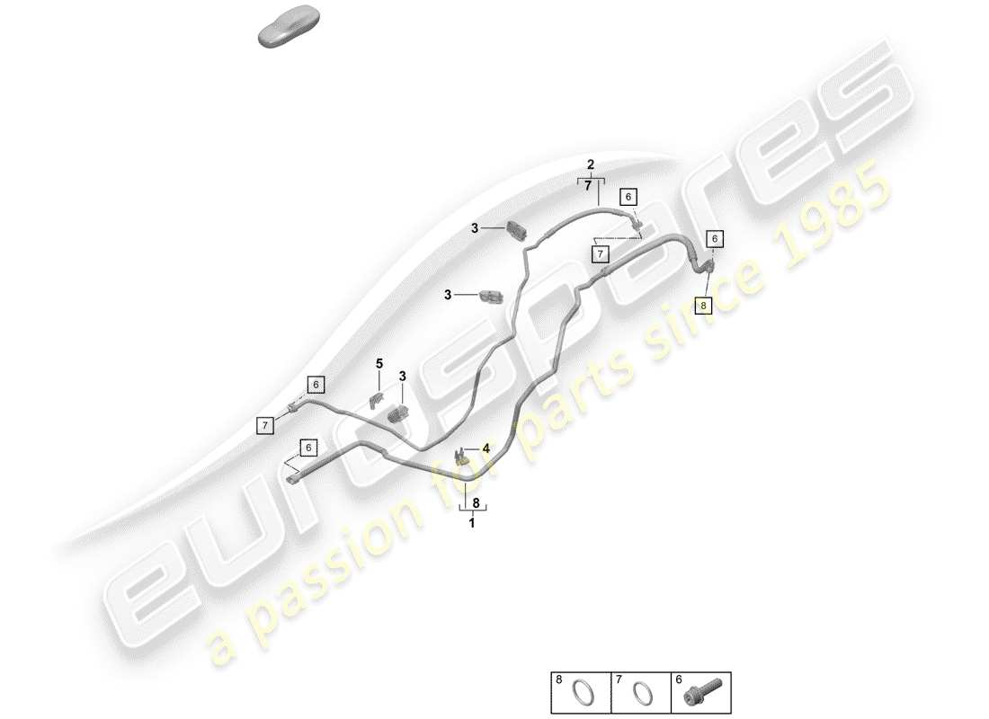 porsche 2020 (718 boxster spyder) air conditioner part diagram