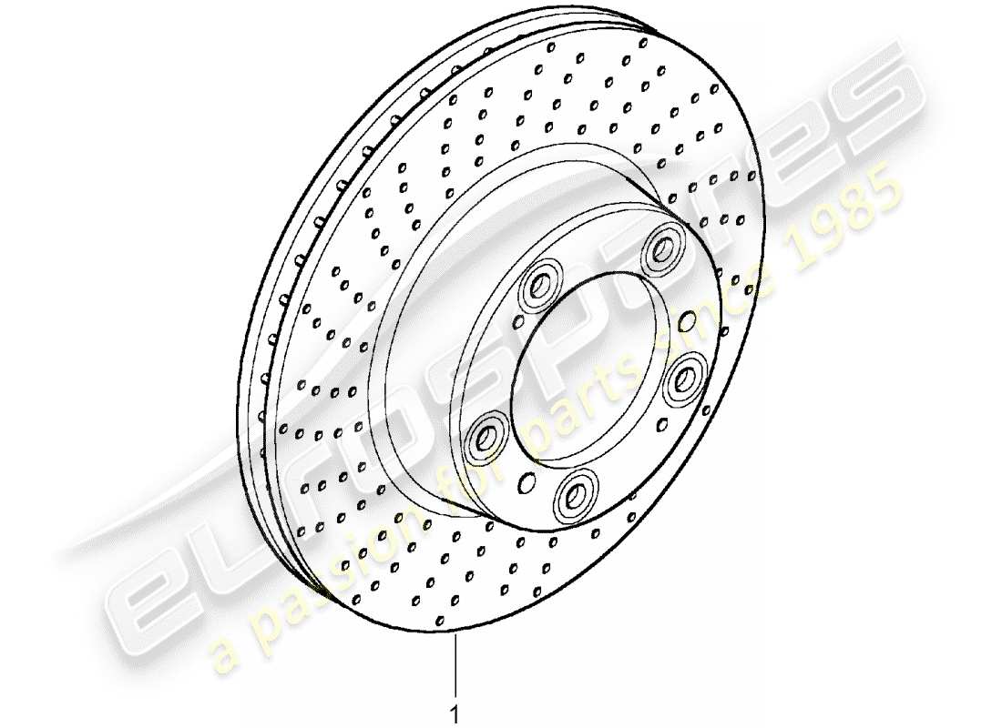 porsche replacement catalogue (2009) brake disc parts diagram