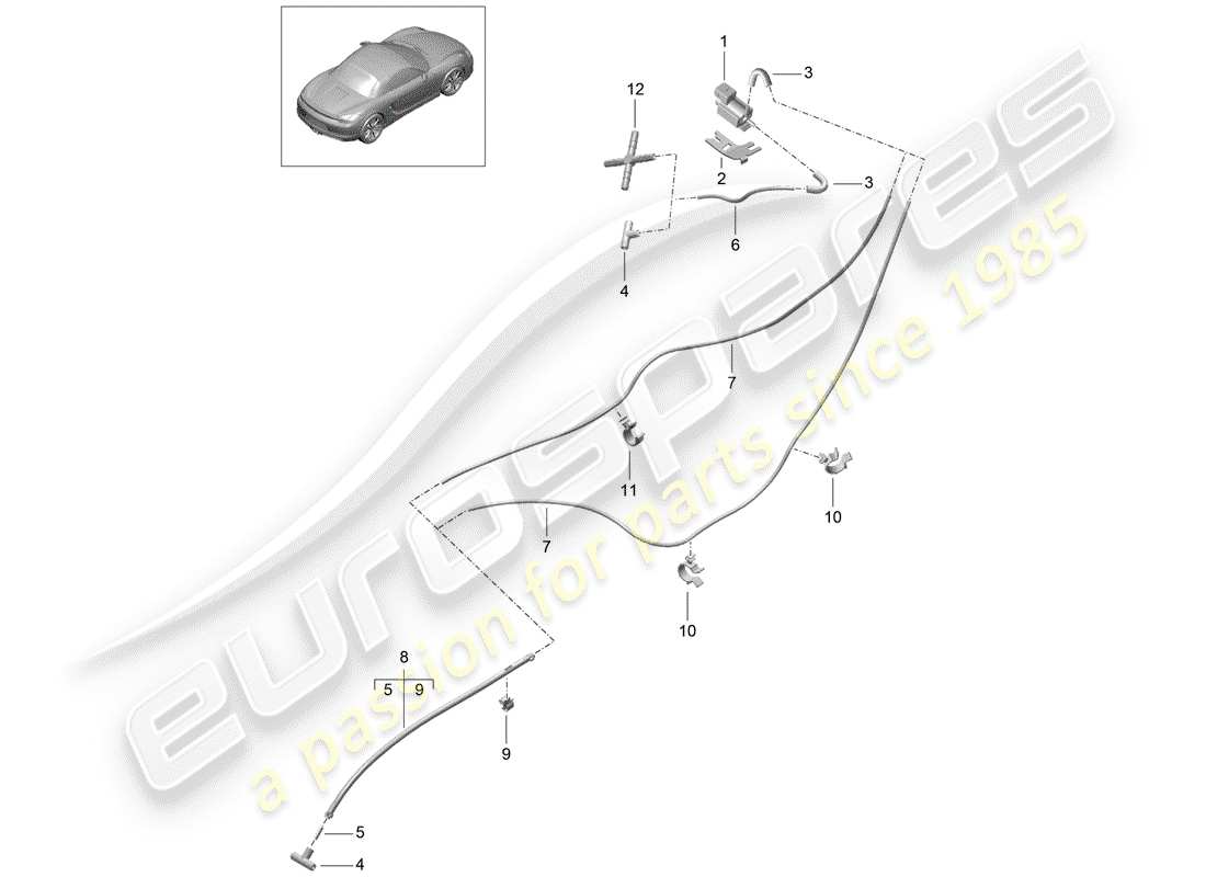 porsche 2012 (981 boxster) exhaust system part diagram