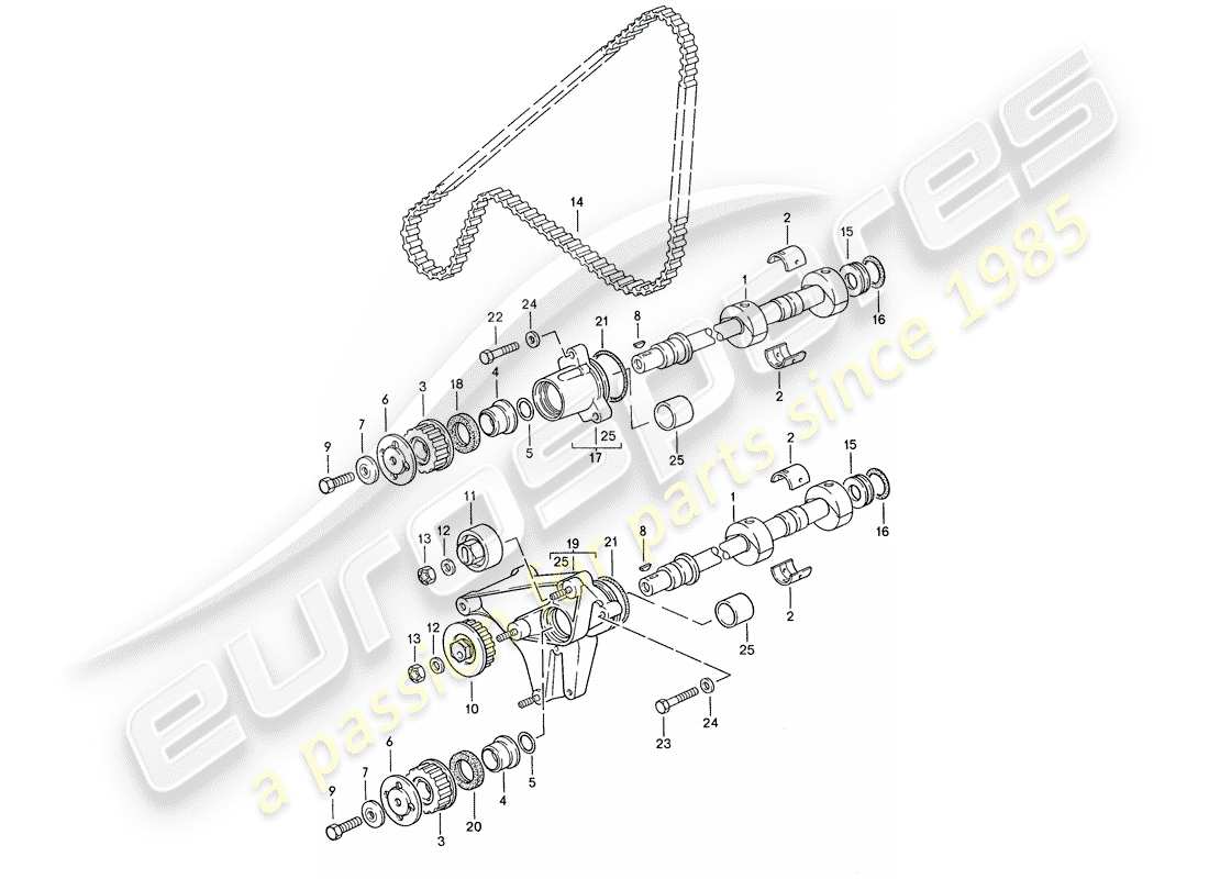 porsche 1990 (944) driving mechanism - shaft part diagram