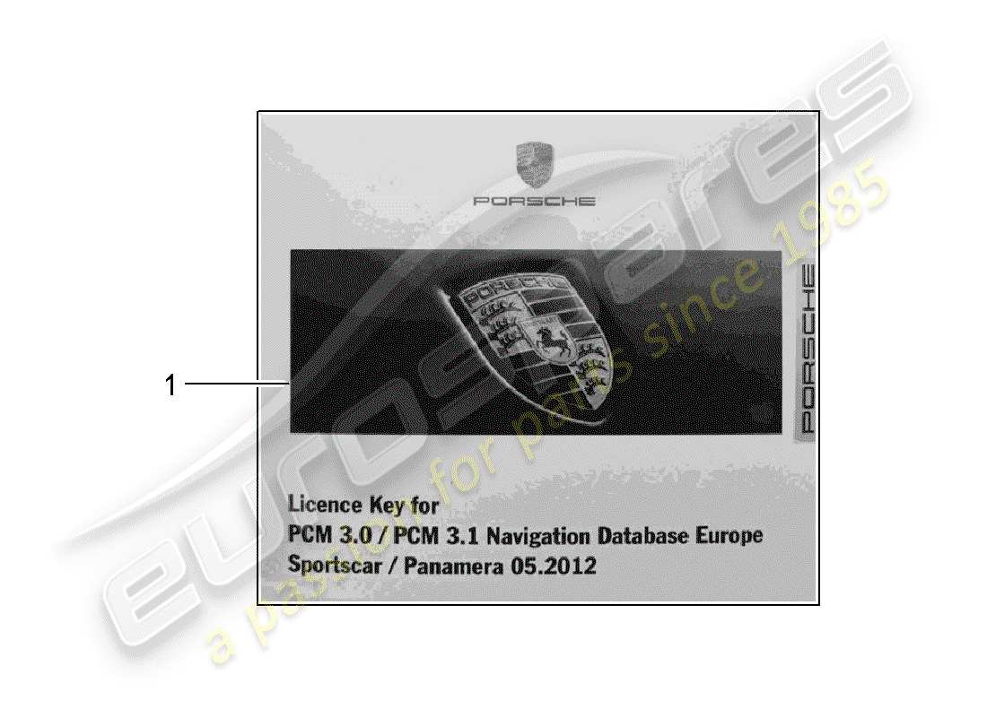 porsche tequipment catalogue (2006) release document for parts diagram