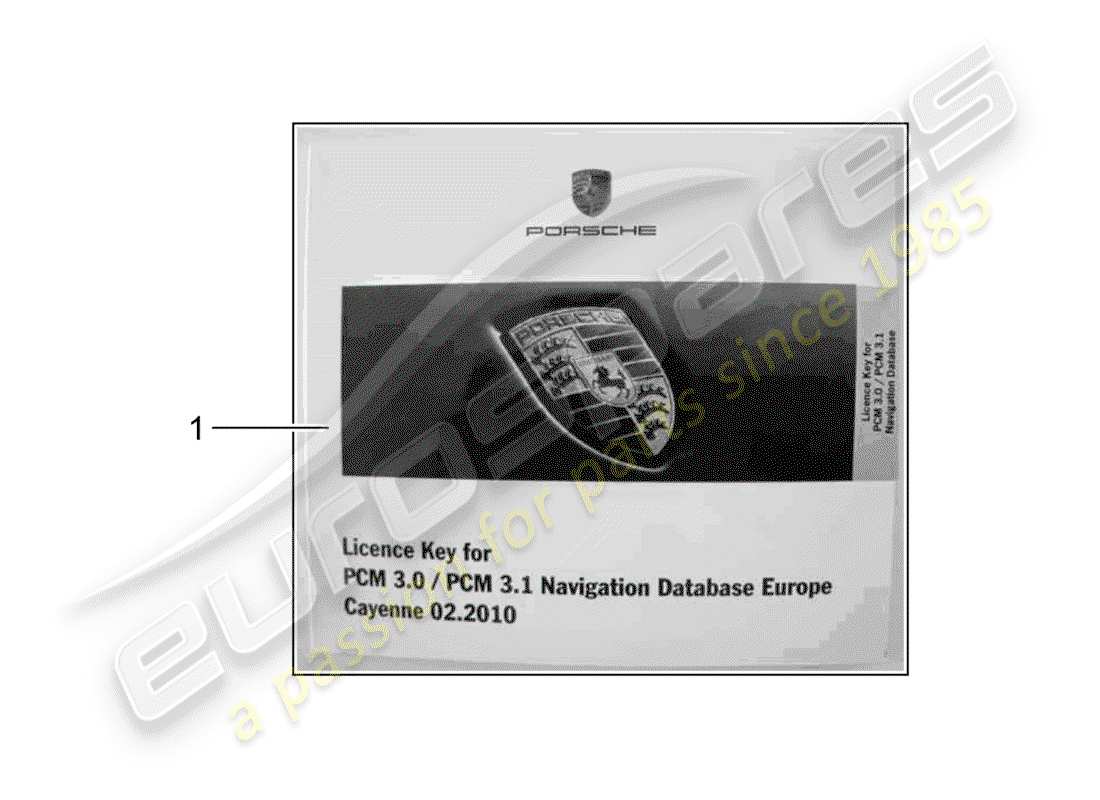 porsche 2008 (tequipment cayenne) navigation system part diagram