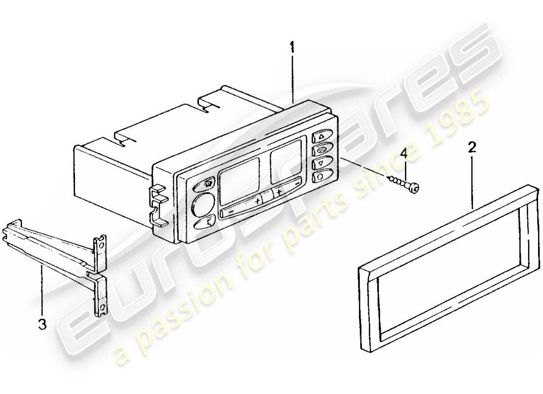 porsche 2004 (996 turbo / gt2) control switch part diagram