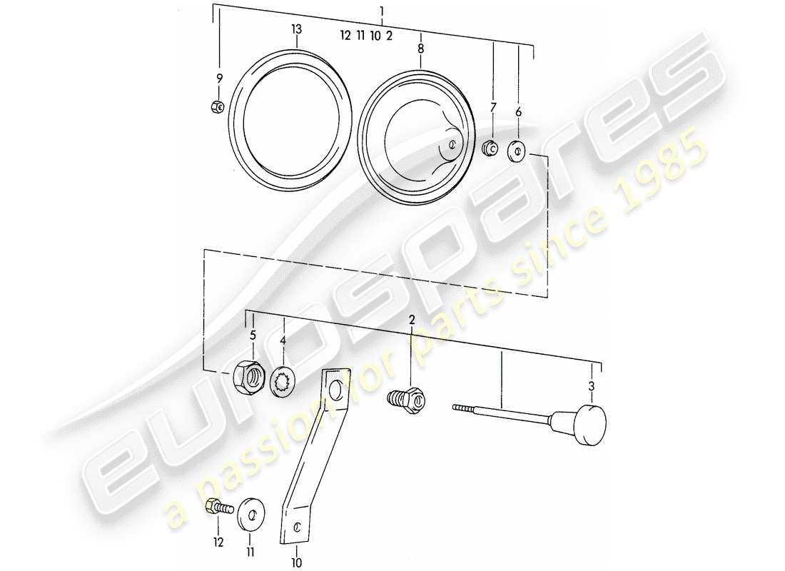 porsche 1963 (356b/356c) valve part diagram