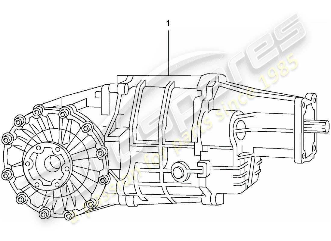 a part diagram from the porsche 1997 (refurbished and exchange catalogue) parts catalogue