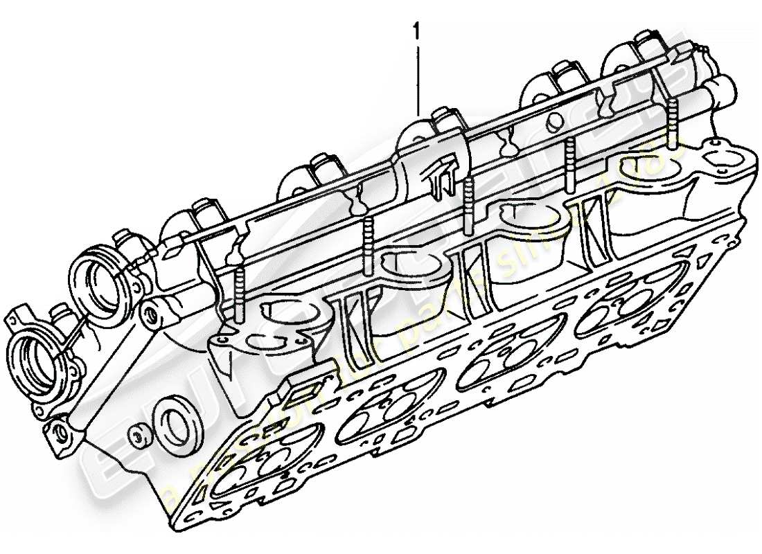 a part diagram from the porsche accessories and tequipment parts catalogue