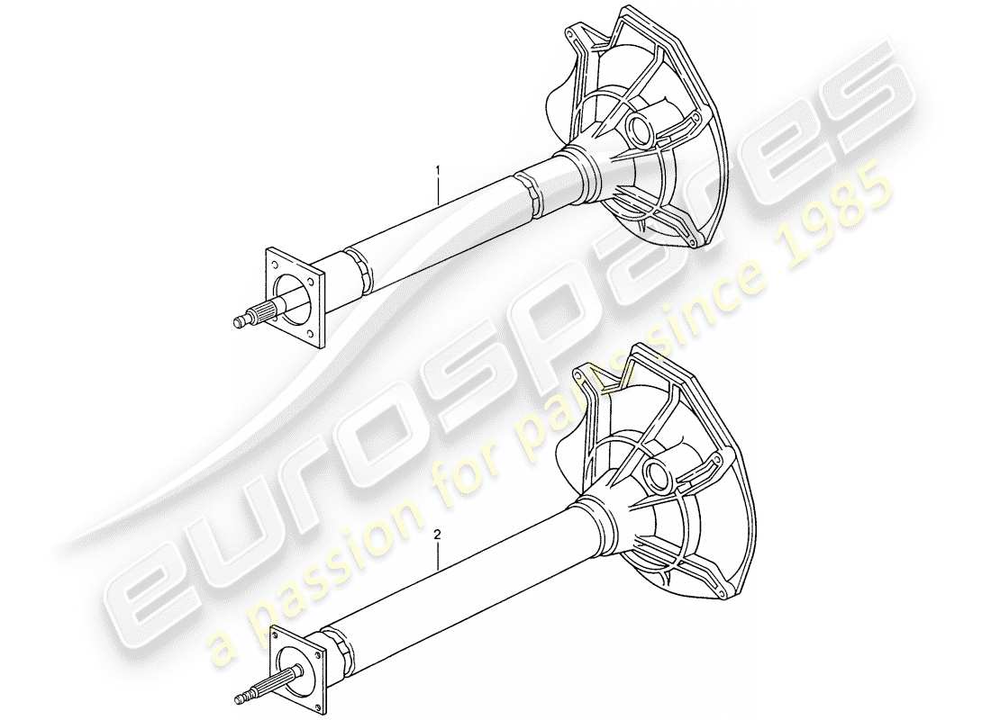 a part diagram from the porsche 1980 (refurbished and exchange catalogue) parts catalogue