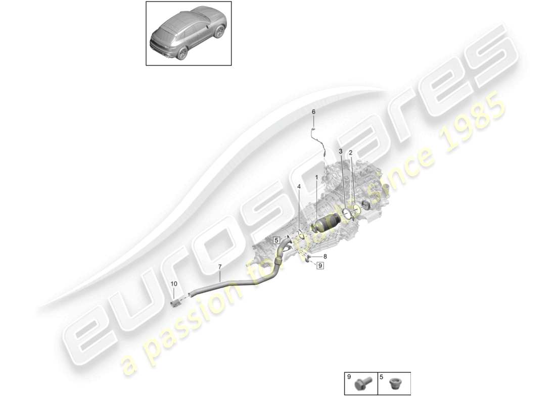 part diagram containing part number pab906265p