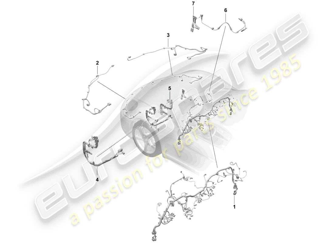a part diagram from the porsche boxster parts catalogue
