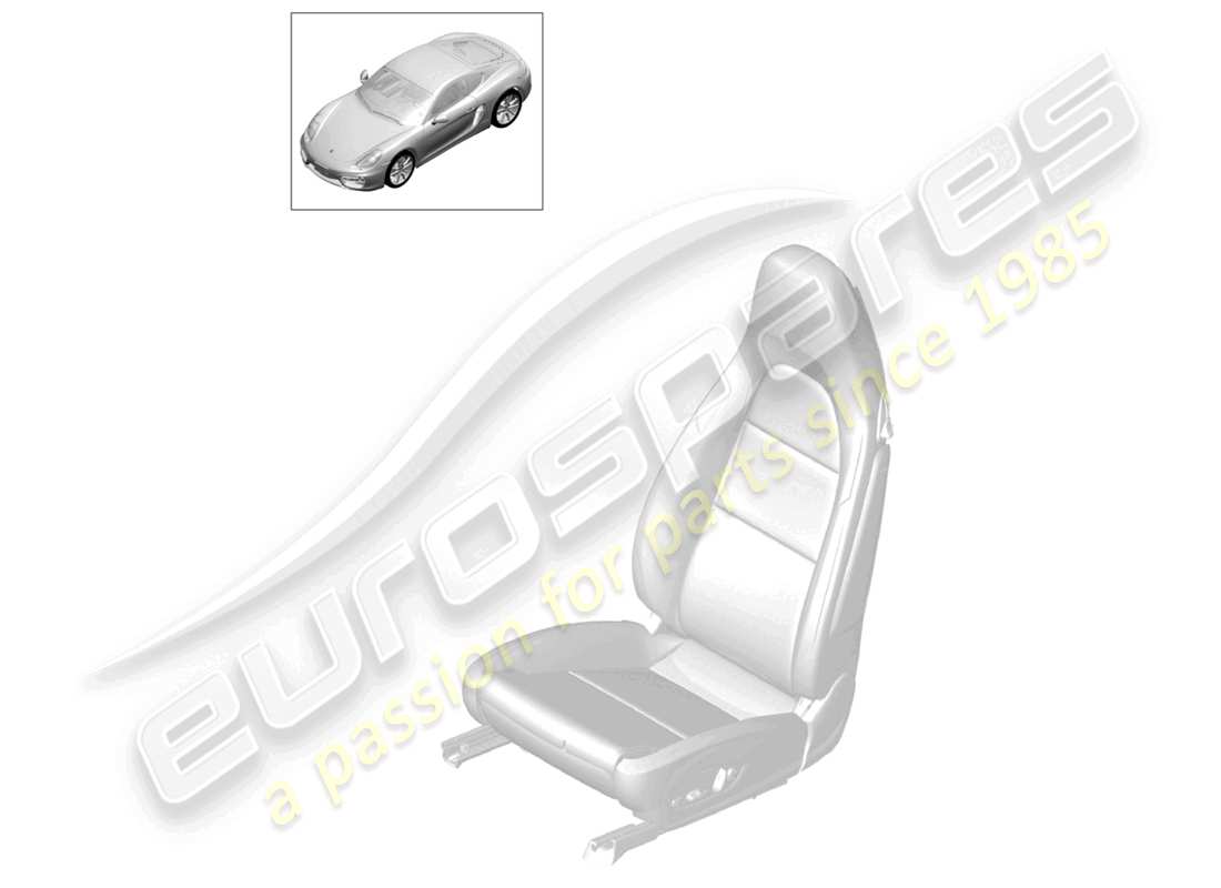 a part diagram from the porsche cayman parts catalogue