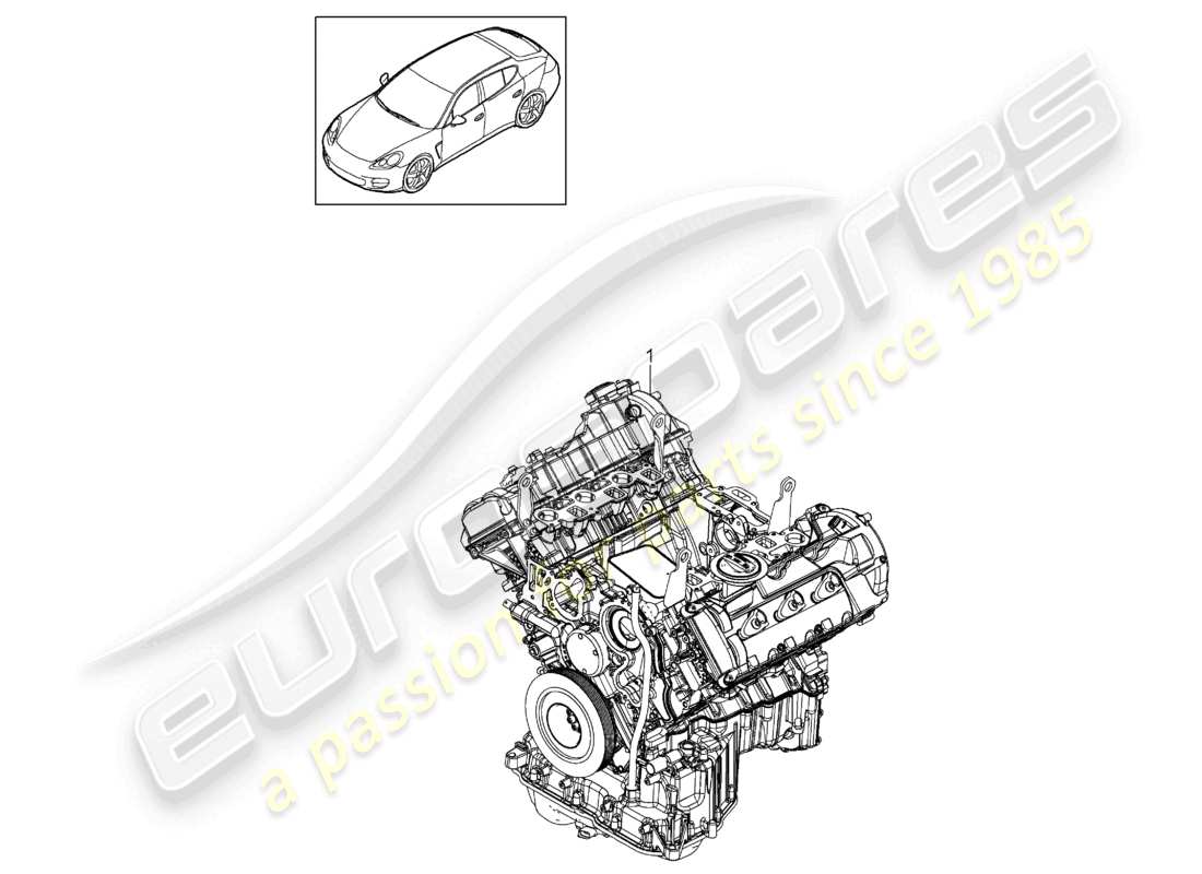a part diagram from the porsche 2010 (panamera 970) parts catalogue