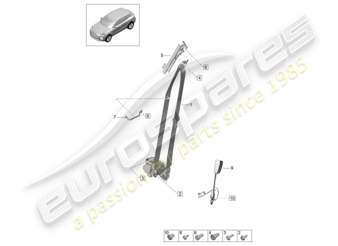 part diagram containing part number 95b857705a ol8