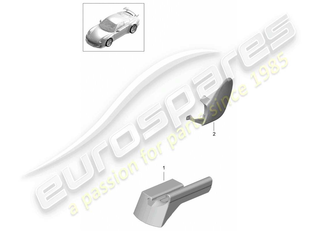 VIEW PARTS DIAGRAMS FROM THE PORSCHE 991 PARTS CATALOGUE a part diagram from the porsche 991 parts catalogue