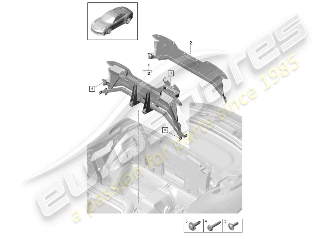 VIEW PARTS DIAGRAMS FROM THE PORSCHE 991 PARTS CATALOGUE a part diagram from the porsche 991 parts catalogue
