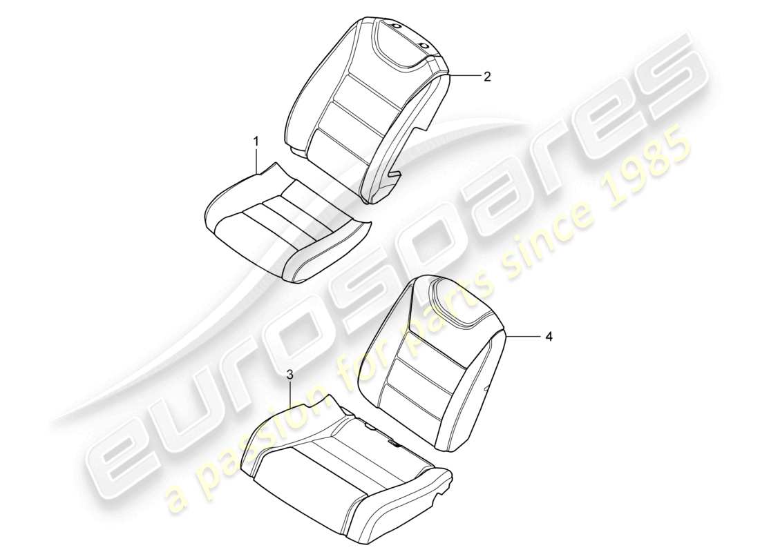 a part diagram from the porsche cayenne parts catalogue