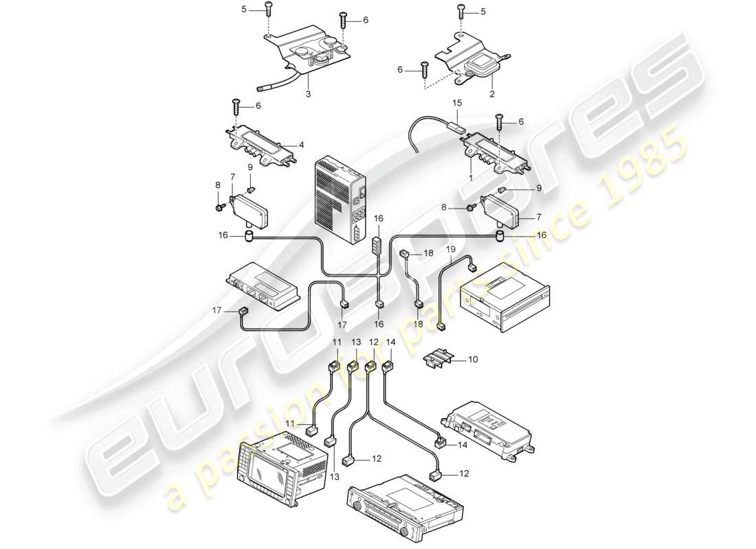 VIEW PARTS DIAGRAMS FROM THE PORSCHE CAYENNE PARTS CATALOGUE a part diagram from the porsche cayenne parts catalogue