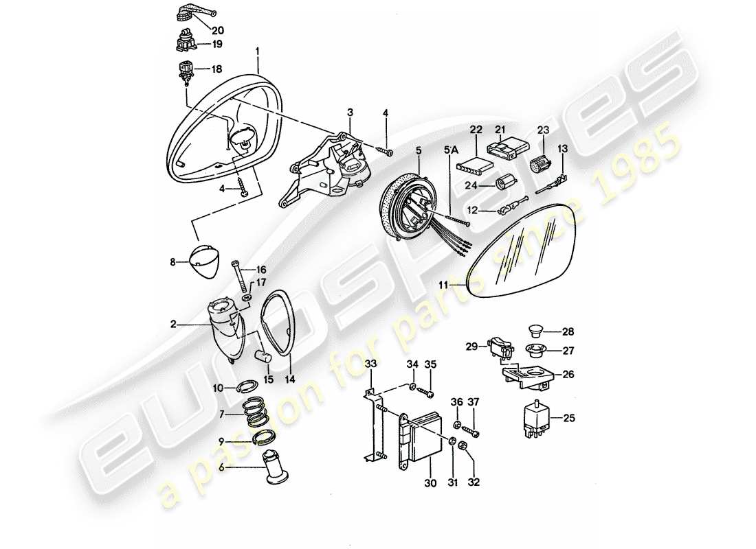 VIEW PARTS DIAGRAMS FROM THE PORSCHE 928 PARTS CATALOGUE a part diagram from the porsche 928 parts catalogue