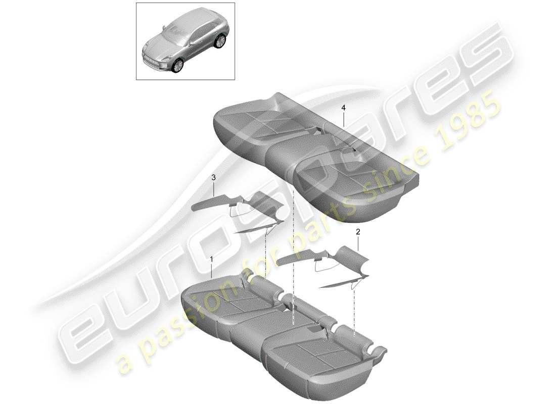 a part diagram from the porsche macan parts catalogue