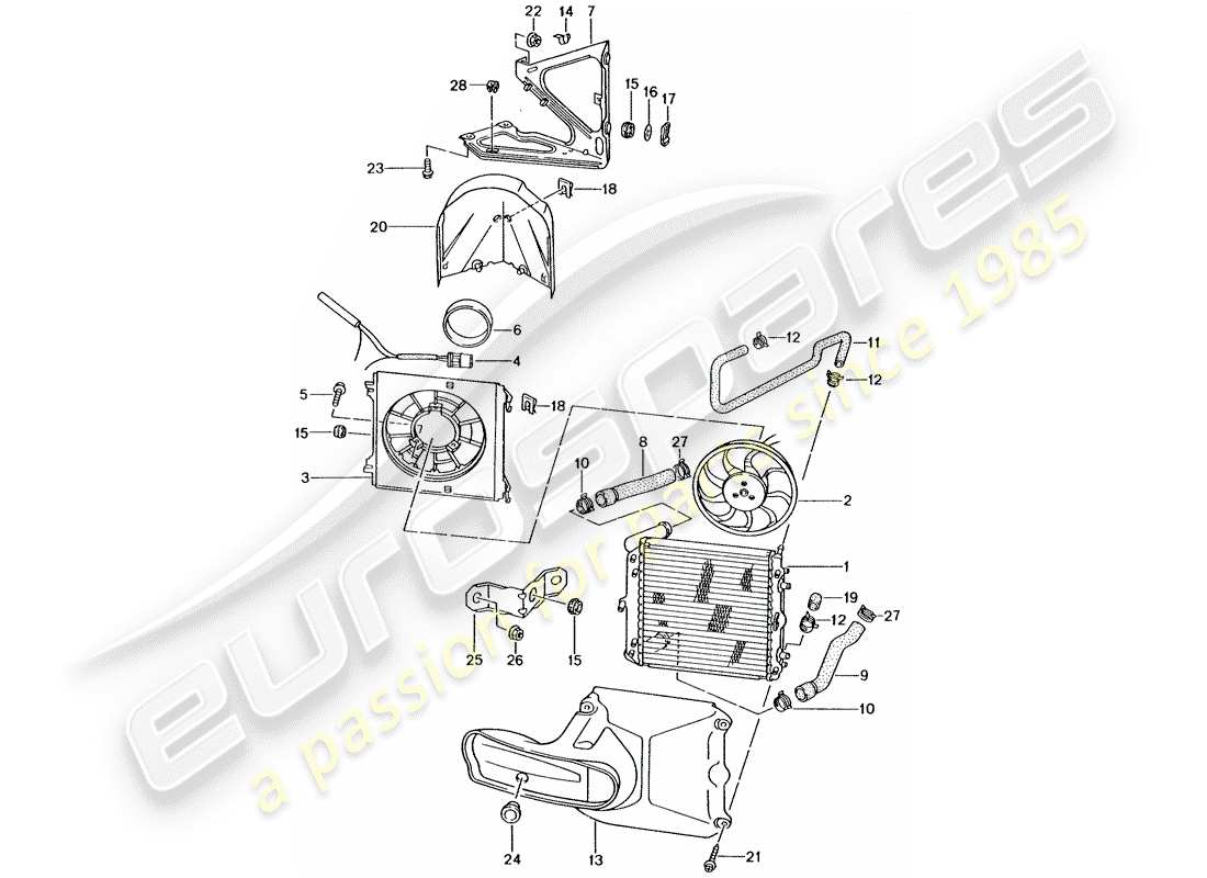 VIEW PARTS DIAGRAMS FROM THE PORSCHE 996 PARTS CATALOGUE a part diagram from the porsche 996 parts catalogue