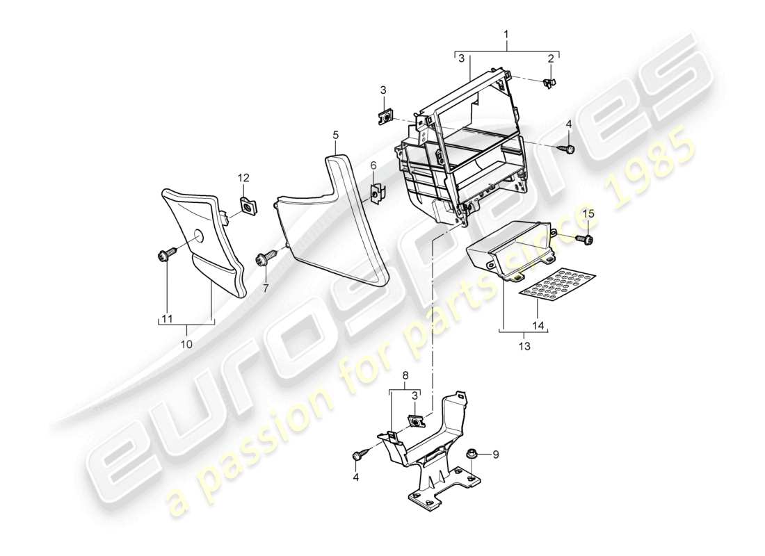 VIEW PARTS DIAGRAMS FROM THE PORSCHE BOXSTER PARTS CATALOGUE a part diagram from the porsche boxster parts catalogue
