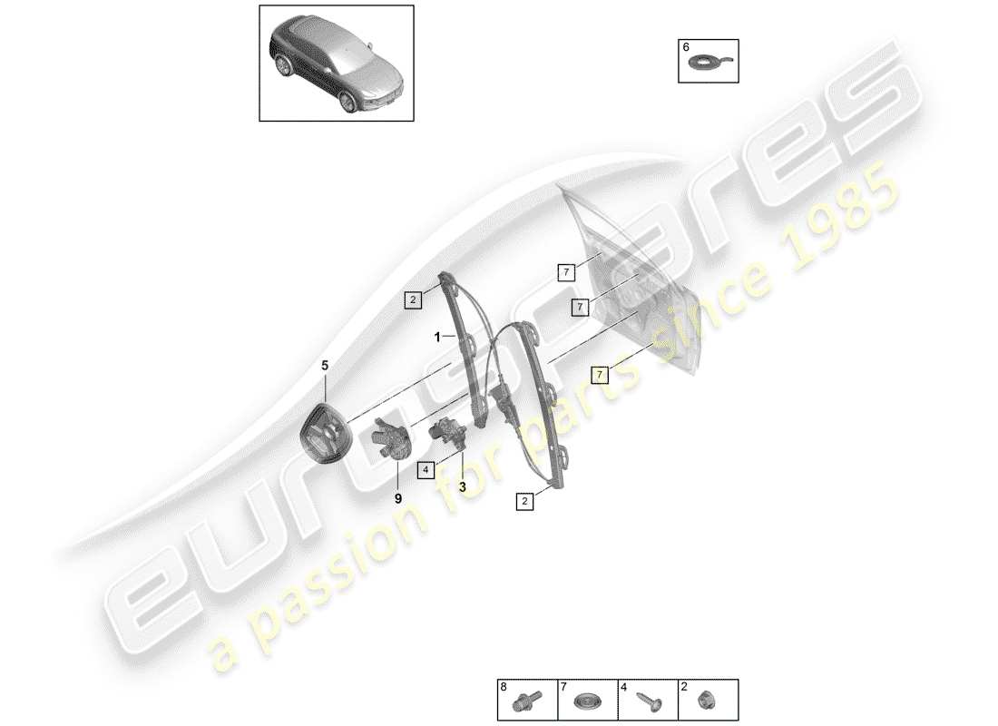 part diagram containing part number pab837461