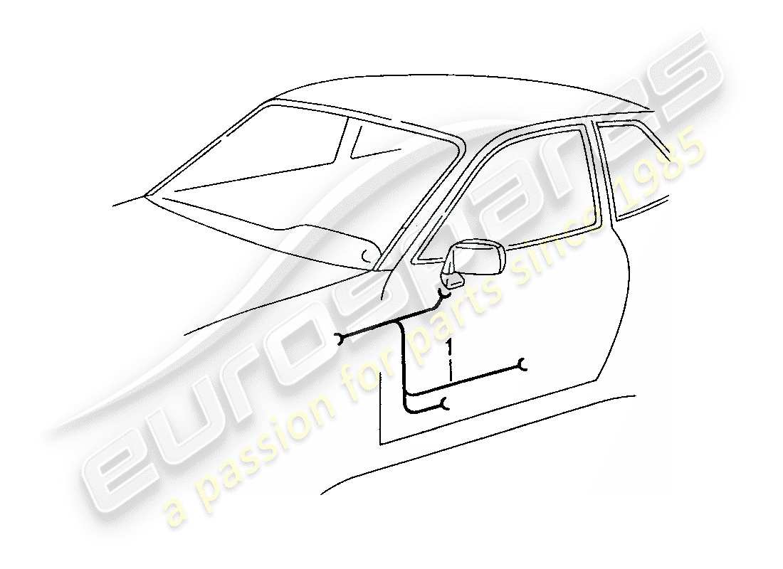 a part diagram from the porsche 944 parts catalogue