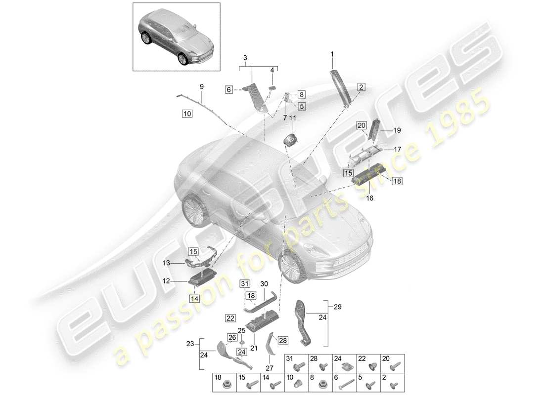 part diagram containing part number 95b880201dhiv4
