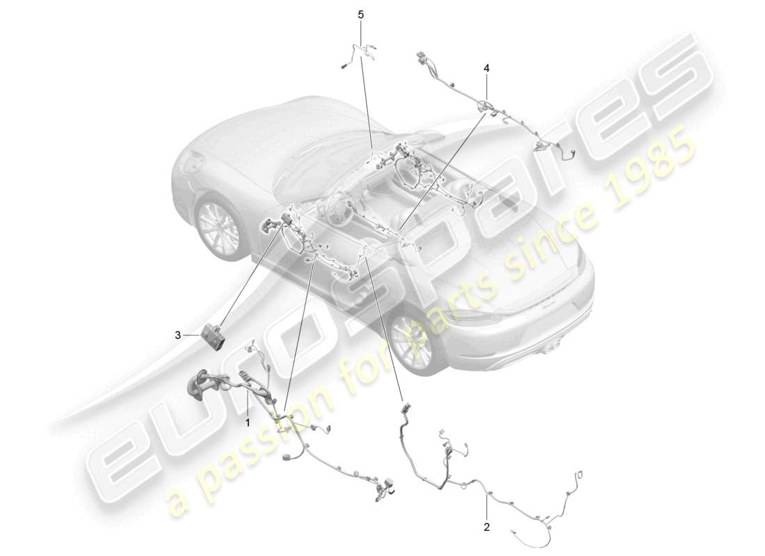 a part diagram from the porsche 2017 (718 boxster) parts catalogue