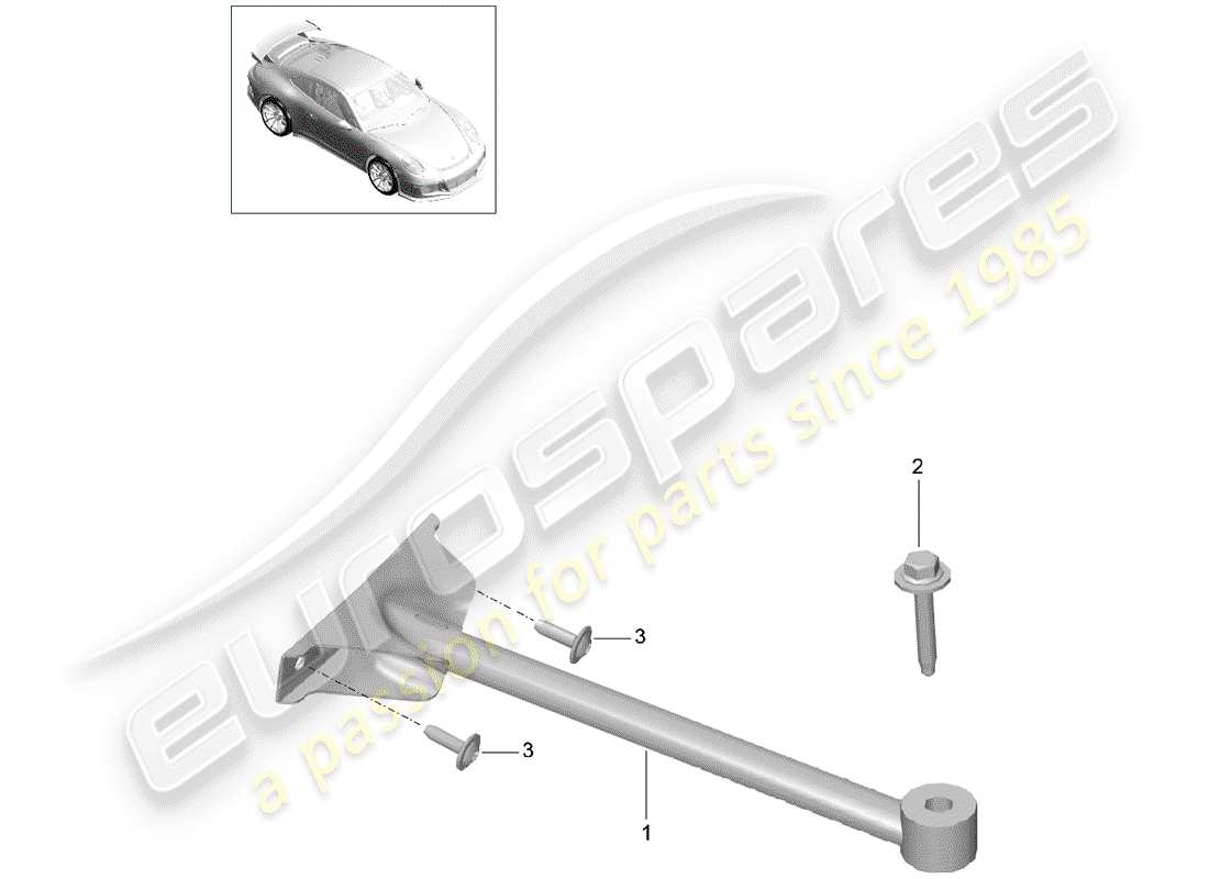 a part diagram from the porsche 2019 (991-2 r/gt3/rs) parts catalogue