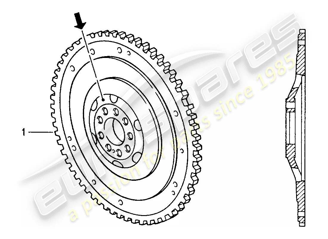 a part diagram from the porsche accessories and tequipment parts catalogue