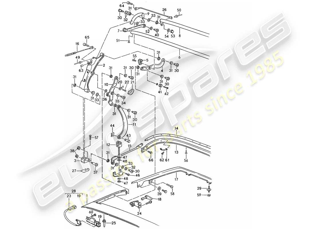 VIEW PARTS DIAGRAMS FROM THE PORSCHE 944 PARTS CATALOGUE a part diagram from the porsche 944 parts catalogue