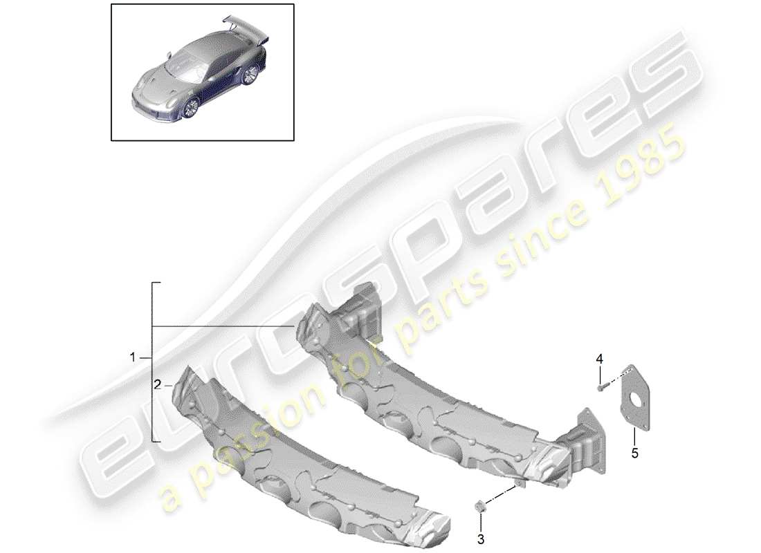 VIEW PARTS DIAGRAMS FROM THE PORSCHE 991 PARTS CATALOGUE a part diagram from the porsche 991 parts catalogue