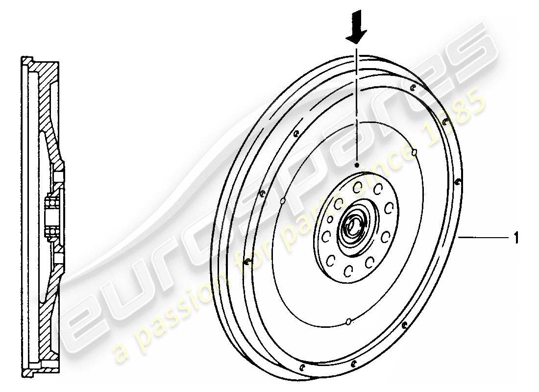 a part diagram from the porsche 1968 (refurbished and exchange catalogue) parts catalogue